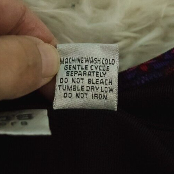 Chico's 3 Size XL Travelers Black Pink Print Trim Open 3/4 Sleeve Knit Cardigan - Picture 5 of 6